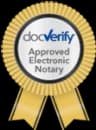 Logo de Docverify Approved Enotary